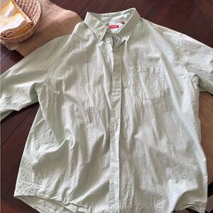 Izod Men's Pale Mint Button-Down Shirt